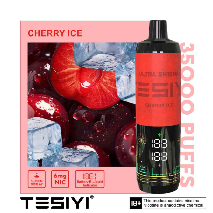 TESYI ULTRA SHISHA 35000 PUFFS CHERRY ICE
