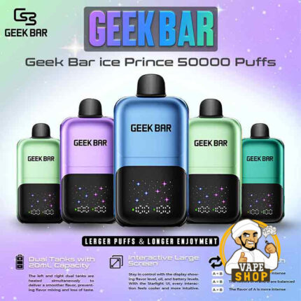 Geek Bar Ice Prince Up To 50000 Puffs 50mg Nicotine Disposable