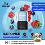 Geek Bar Ice Prince Up To 50000 Puffs 50mg Nicotine Disposable Blueberry Raspberry Ice