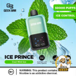Geek Bar Ice Prince Up To 50000 Puffs 50mg Nicotine Disposable Cool Mint Ice