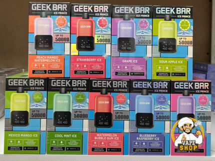 Geek Bar Ice Prince Up To 50000 Puffs 50mg Nicotine Disposable In Dubai