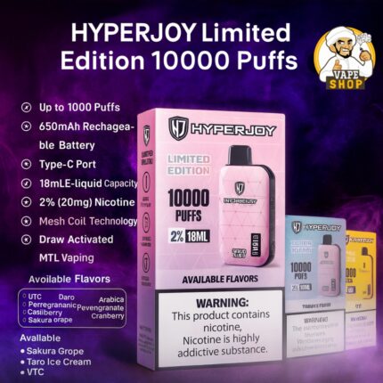 HYPERJOY Limited Edition 10000 Puffs Disposable Vape