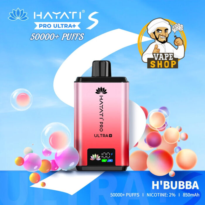 Hayati Pro Ultra Plus 50000 Puffs 20MG Nicotine H Bubba