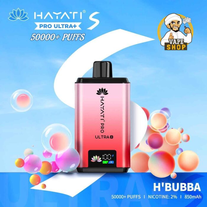 Hayati Pro Ultra Plus 50000 Puffs 20MG Nicotine H Bubba