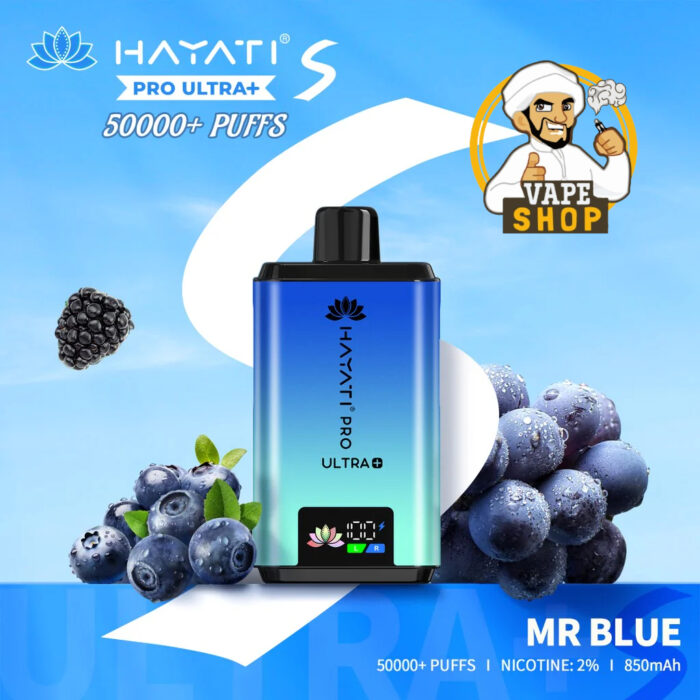 Hayati Pro Ultra Plus 50000 Puffs 20MG Nicotine MR BLUE