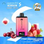 Hayati Pro Ultra Plus 50000 Puffs 20MG Nicotine Straw Cranberry Cherry