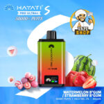 Hayati Pro Ultra Plus 50000 Puffs 20MG Nicotine Watermelon B Gum Strawberry B Gum