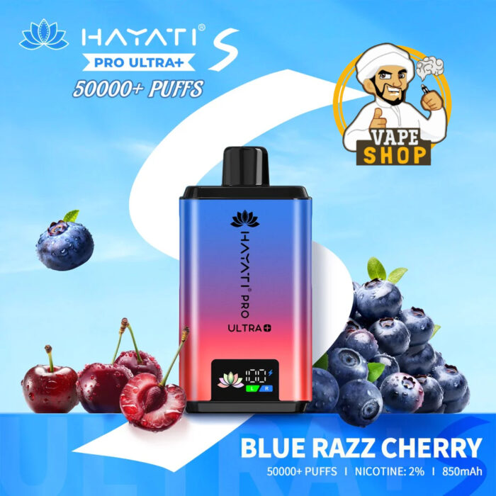 Hayati pro ultra plus 50000 puffs 20MG nicotine Blue Razz Cherry
