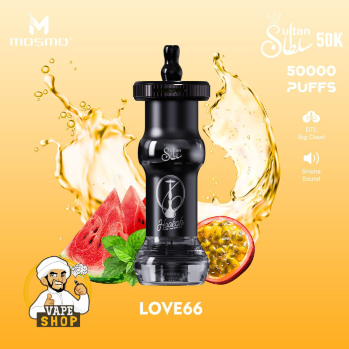 Mosmo Sultan 50000 Puffs DTL 0.3 Nicotine Hookah Love 66