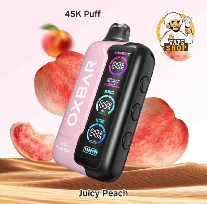 Oxbar TRI Fusion 45000 Puffs 50mg Nicotine Juicy Peach