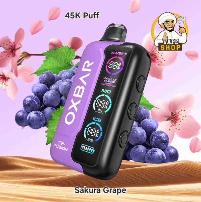 Oxbar TRI Fusion 45000 Puffs 50mg Nicotine Sakura Grape