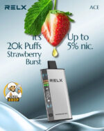 RELX Ace 20000 Puffs Disposable Vape Strawberry Burst