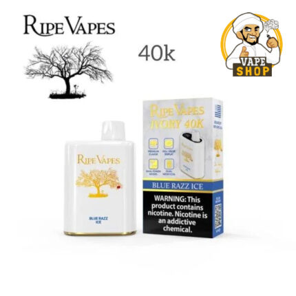 Ripe Vapes IVORY 40000 Puffs Disposable Vape blue-razz-ice-600x600