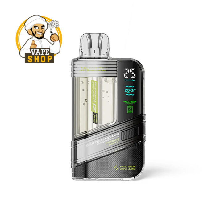 Zgar Supernova 30000 Puffs Disposable Vape 20mg Miami Mint