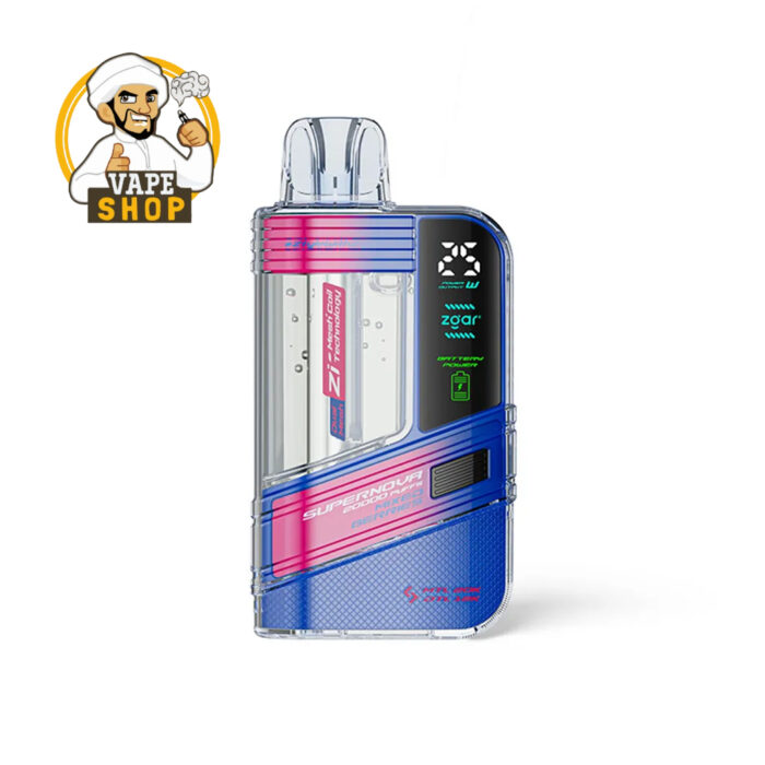 Zgar Supernova 30000 Puffs Disposable Vape 20mg Peach Mango Watermelon