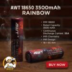 AWT 18650 3500mAh RAINBOW In Dubai
