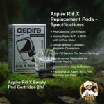 Aspire Riil X Empty Pod Cartridge 2ml In Dubai
