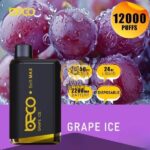 BECO Soft Max 12000 Puffs Disposable Vape Price in Dubai Grape Ice