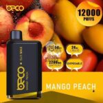 BECO Soft Max 12000 Puffs Disposable Vape Price in Dubai Mango Peach