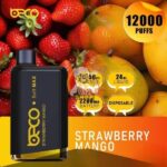 BECO Soft Max 12000 Puffs Disposable Vape Price in Dubai Strawberry Mango