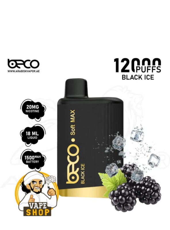 Beco Soft Max 12000 Puffs 20MG Nicotine Black Ice