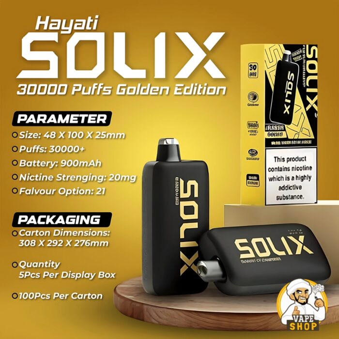 Hayati Solix 30000 Puffs 50MG Nicotine Disposable