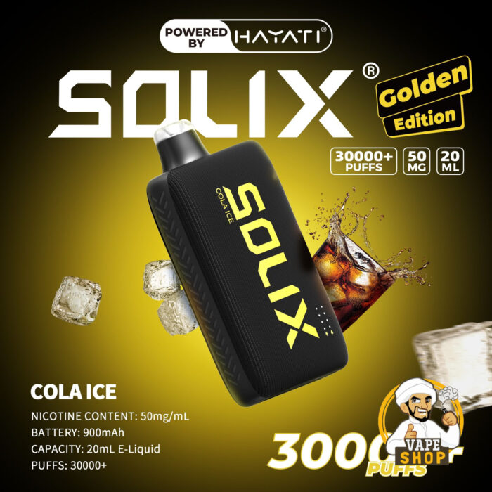 Hayati Solix 30000 Puffs 50MG Nicotine Disposable Vape Cola Ice