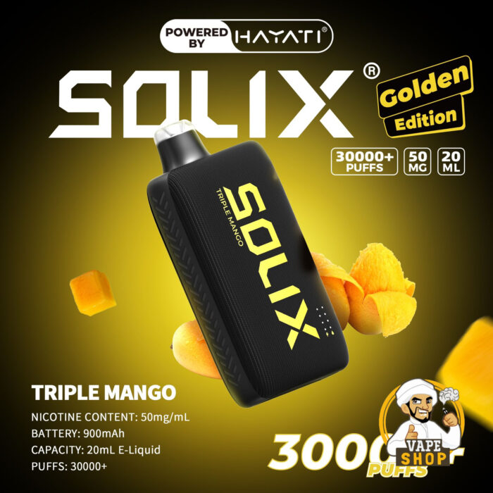 Hayati Solix 30000 Puffs 50MG Nicotine Disposable Vape Watermelon Ice