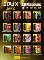 Hayati Solix 30000 Puffs 50MG Nicotine Disposable Vape Triple Mango All Flavors