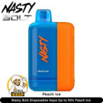 Nasty Bolt 50000 Puffs 50MG Nicotine Peach Ice