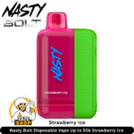Nasty Bolt 50000 Puffs 50MG Nicotine Strawberry Ice