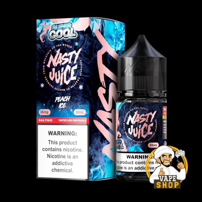 Nasty Super Cool 30ml Salt Nic E-liquids Peach Ice