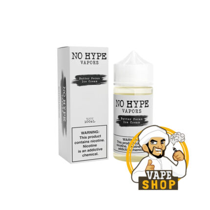 No Hype Vapors Saltnic 30ml E-Liquid Butter Pecan Ice Cream