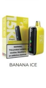 Podsalt 15000 Puffs 20mg Nicotine Disposable Banana Ice