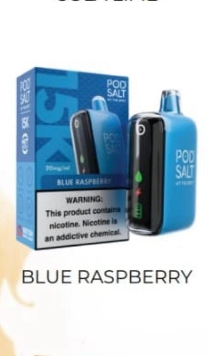 Podsalt 15000 Puffs 20mg Nicotine Disposable Blue Raspberry