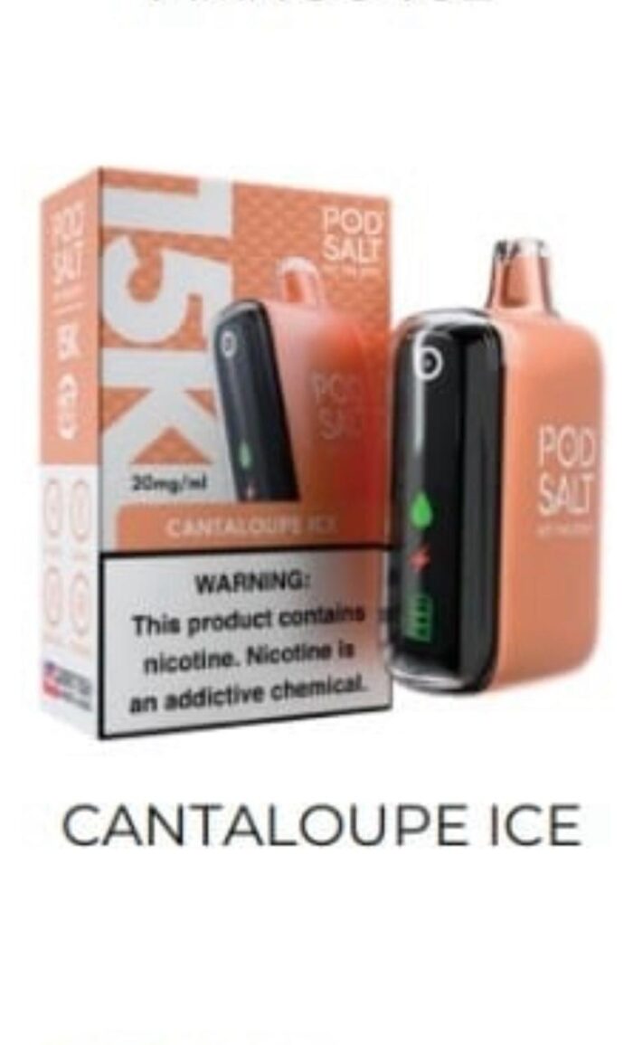 Podsalt 15000 Puffs 20mg Nicotine Disposable Cantaloupe Ice