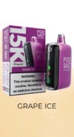 Podsalt 15000 Puffs 20mg Nicotine Disposable Grape Ice