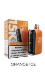 Podsalt 15000 Puffs 20mg Nicotine Disposable Orange Ice