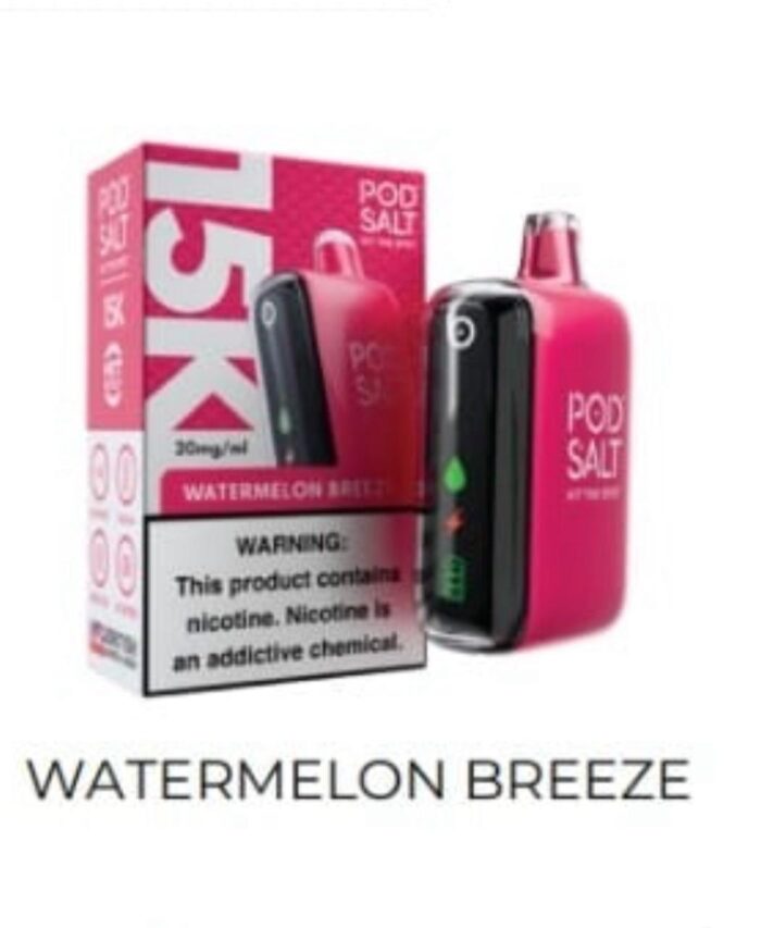 Podsalt 15000 Puffs 20mg Nicotine Disposable Watermelon Breeze