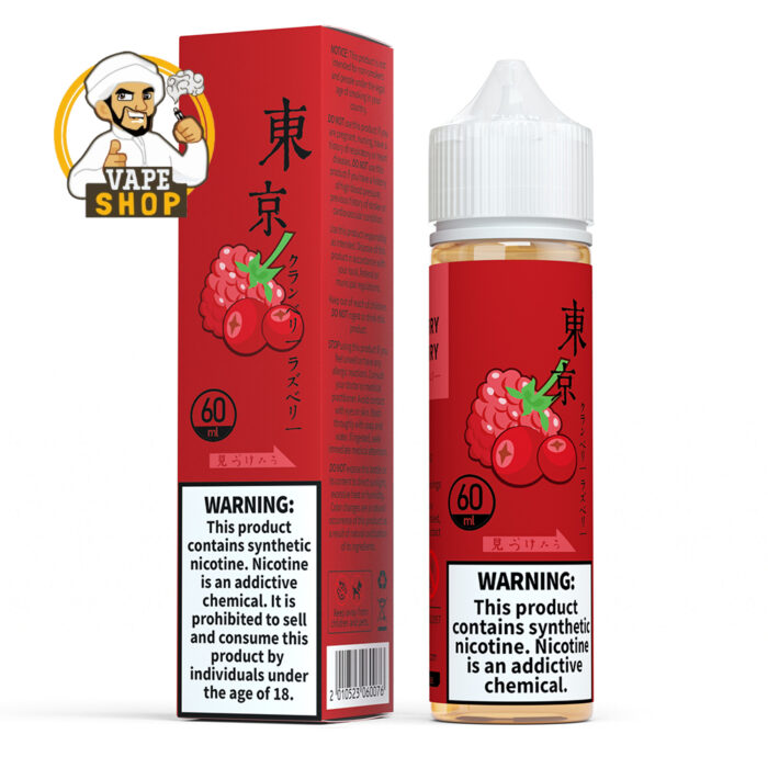Tokyo E-liquid 60ml 0mg Nicotine Iced Cranberry Raspberry