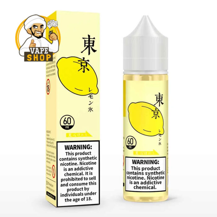 Tokyo E-liquid 60ml 0mg Nicotine Iced Lemon Strawberry