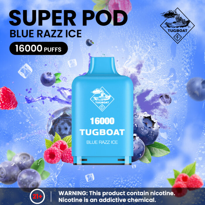 Tugboat - Blueberry Raspberry Ice - 16000 Puffs - 5_