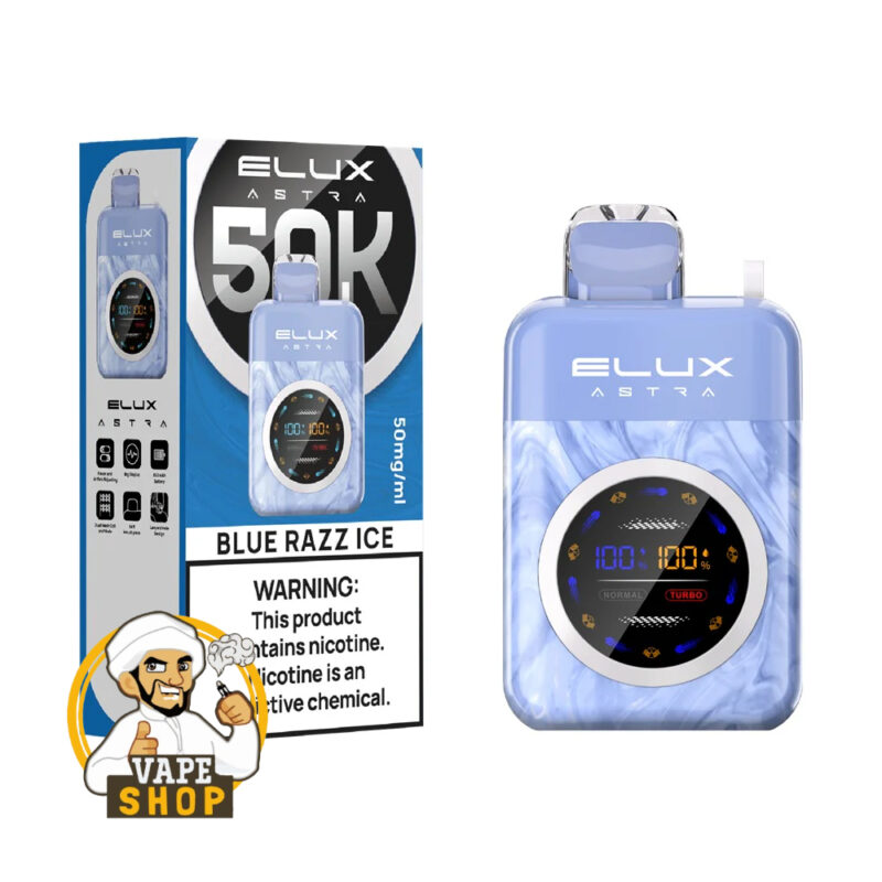 Elux Astra 50000 Puffs Disposable Vape 50MG Blueberry Ice