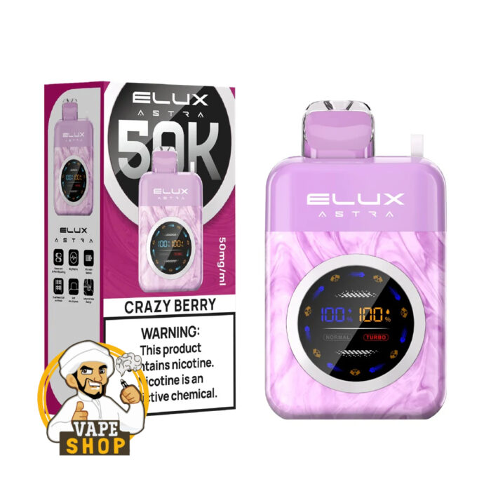 Elux Astra 50000 Puffs Disposable Vape 50MG Mr Blue