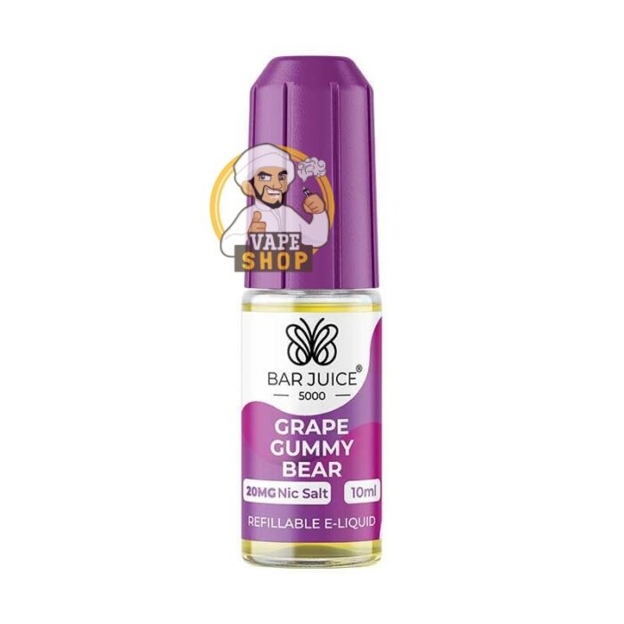 Grape Gummy Bear 50mg Bar Juice Nic Salt E liquid