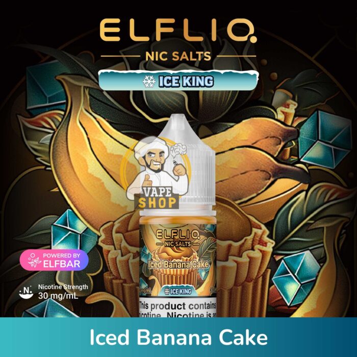 IcedBananaCake elfliq by elfbar uae