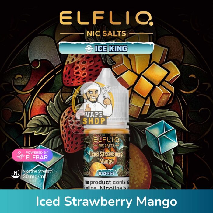 IcedStrawberryMango elfliq by elfbar uae