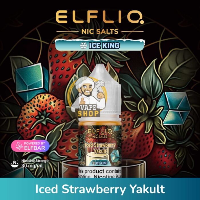 IcedStrawberryYakult elfliq by elfbar uae