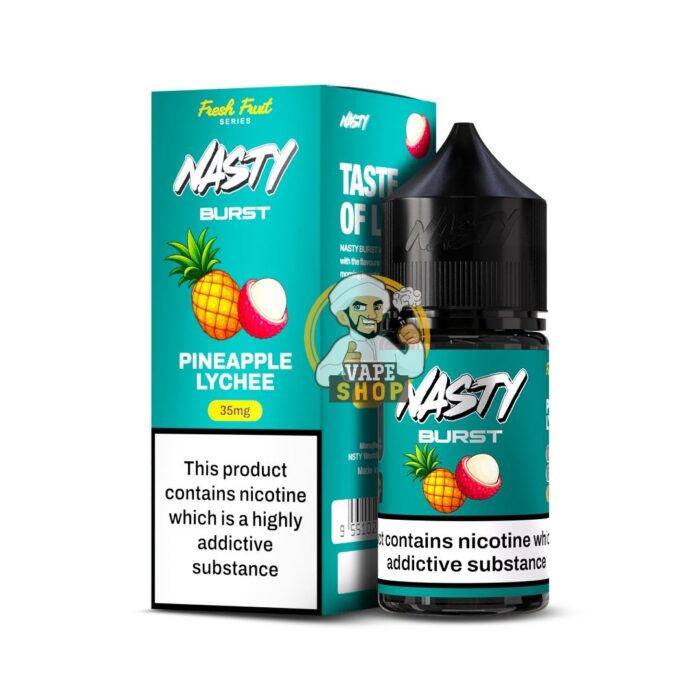 Nasty Burst Salt E liquid Pineapple Lychee