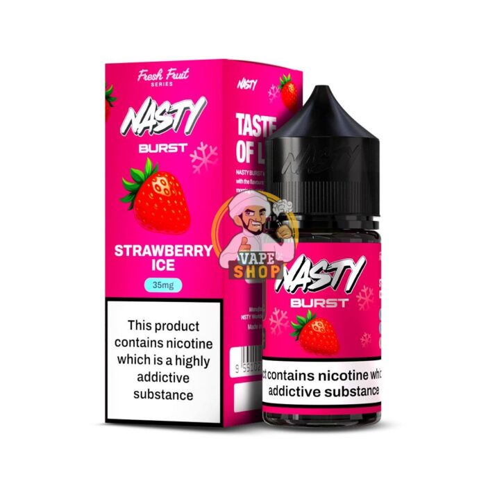 Nasty Burst Salt E liquid Strawberry ice